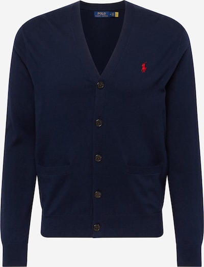 Polo Ralph Lauren Vestes en maille en bleu marine / rouge, Vue avec produit