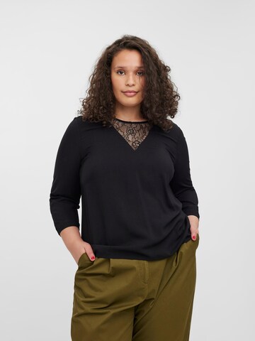 Vero Moda Curve Pluus 'Naja', värv must: eest vaates