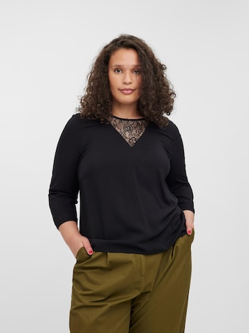 Bluză 'Naja' de la Vero Moda Curve pe negru: față