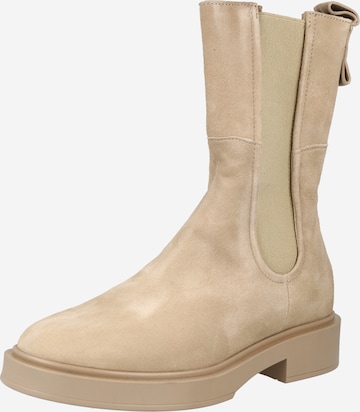 Boots chelsea 'RED' di MJUS in beige: frontale