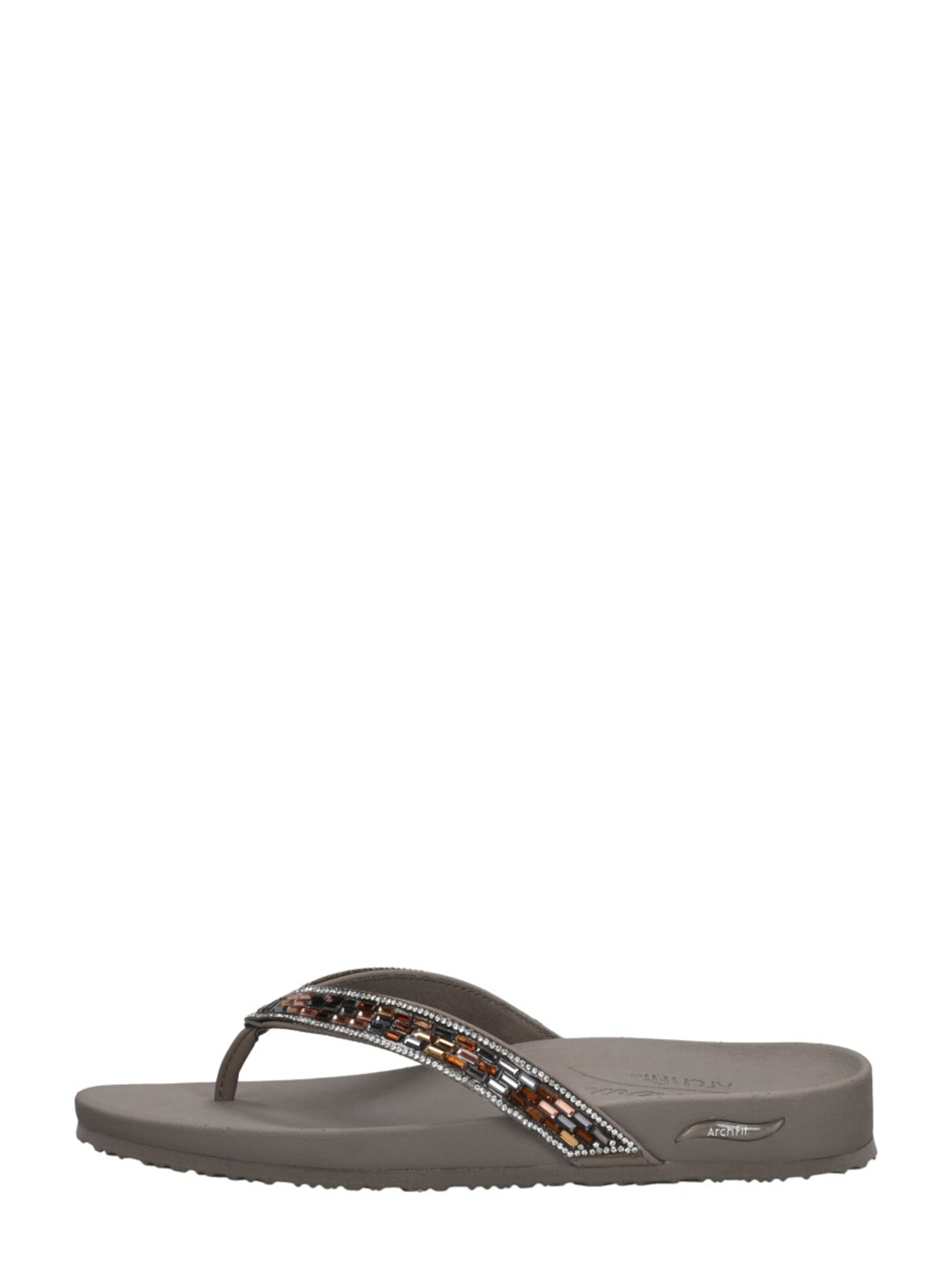 SKECHERS Teenslipper 'Arch Fit Meditation' in Grijs