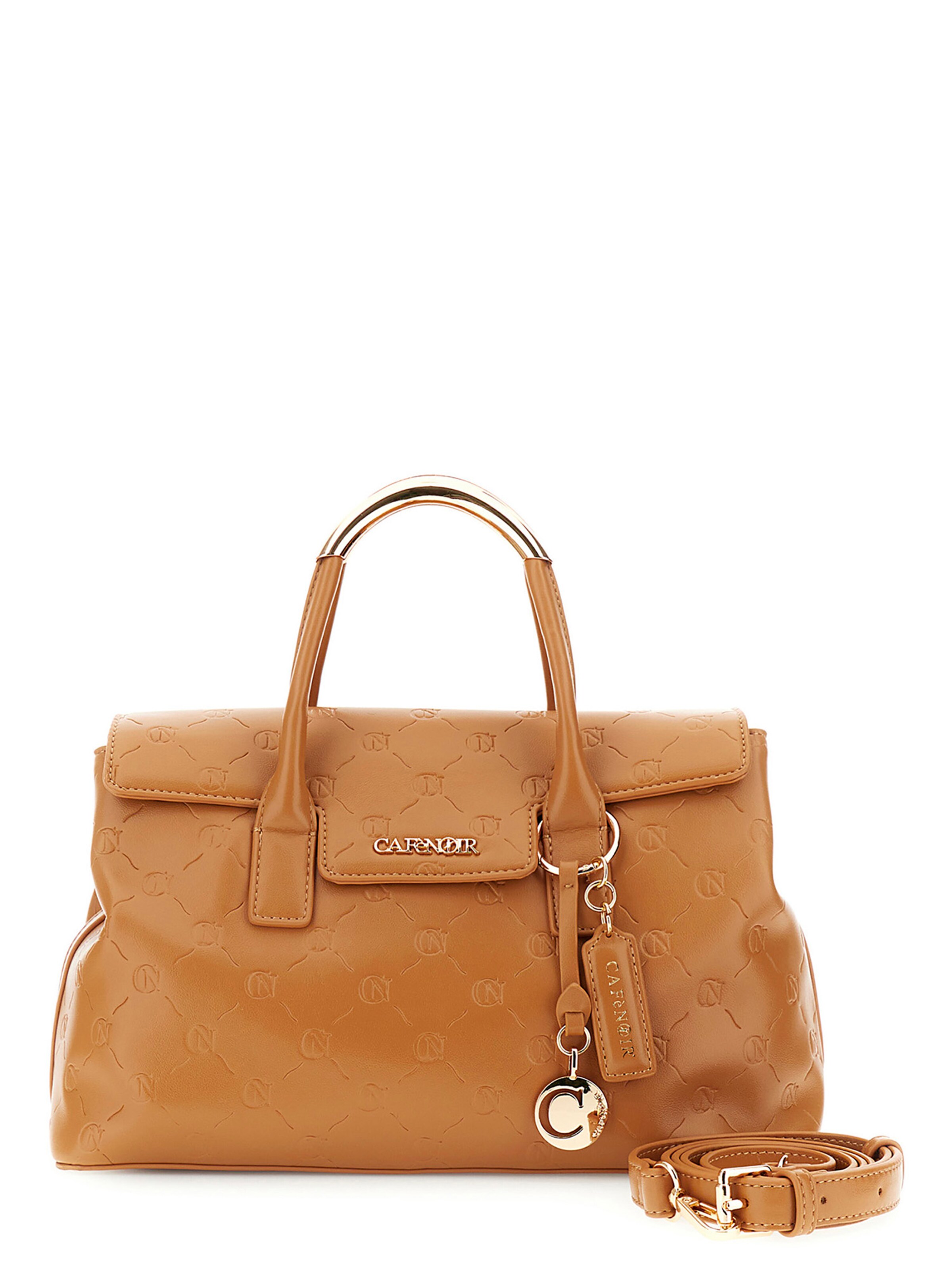 Borsa a mano CAFè NOIR di colore camello / oro, Visualizzazione prodotti