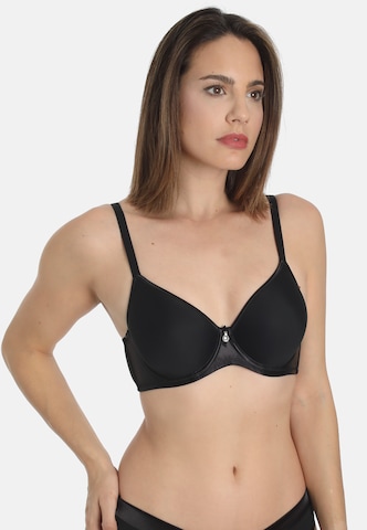 Invisible Soutien-gorge 'SHINY SUSTAINABLE' sassa en noir : devant