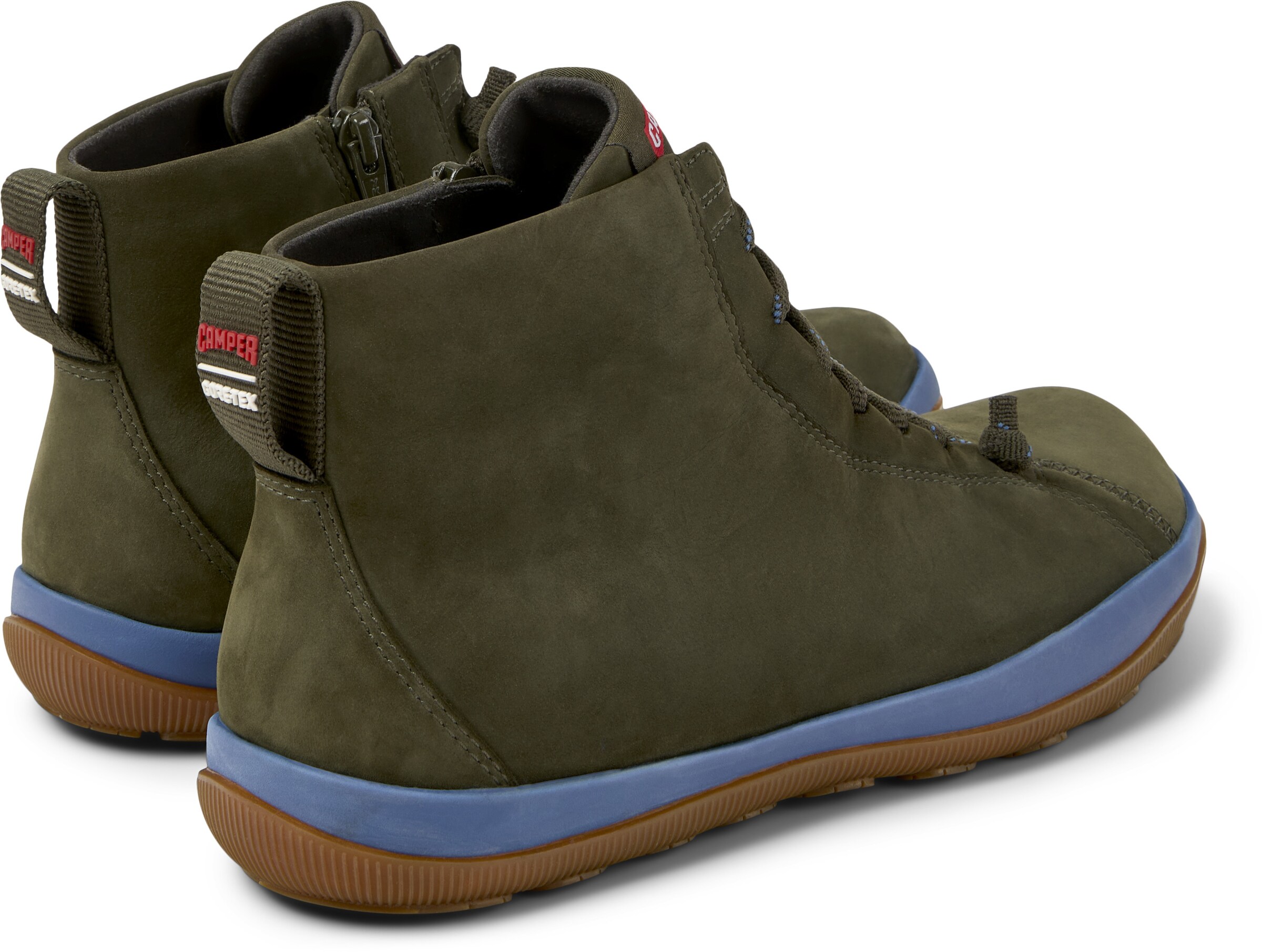 Stivale stringato 'Peu Pista' di CAMPER in verde