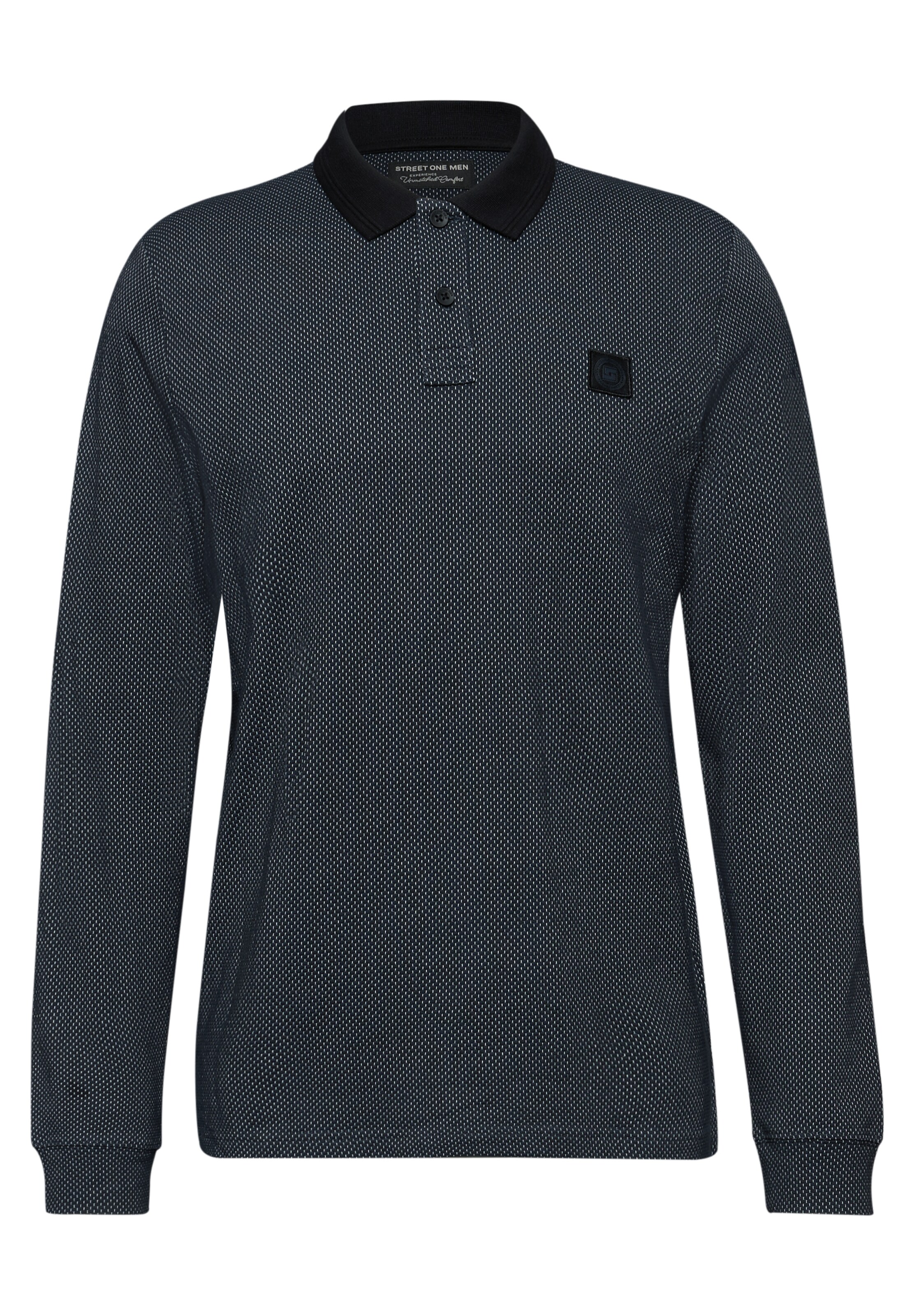 Street One MEN Poloshirt in Blau: Vorderseite