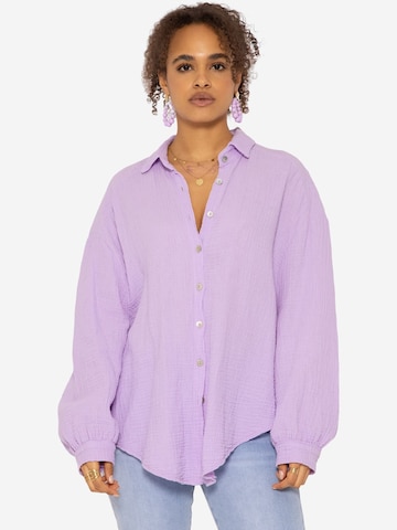 SASSYCLASSY Blouse in Lila: voorkant