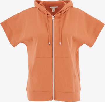 Organication Sweatjacke in Orange: Vorderseite