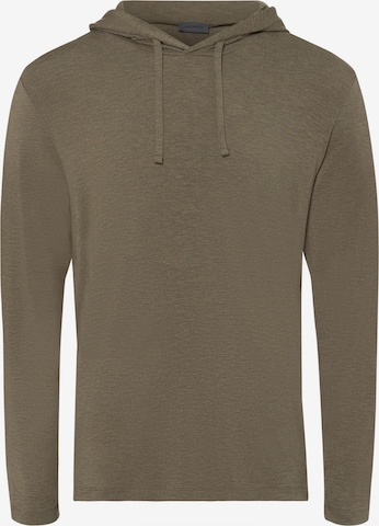 Hanro Sweatshirt ' Casuals ' in Brown: front