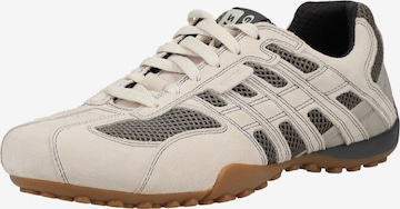 Baskets basses GEOX en beige : devant