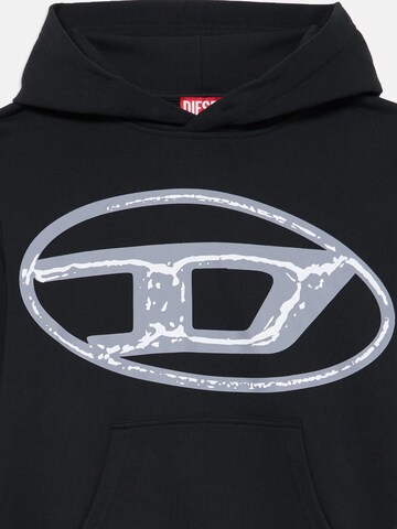 DIESEL Sweatshirt 'SBONNIEHOOD OVER' in Schwarz