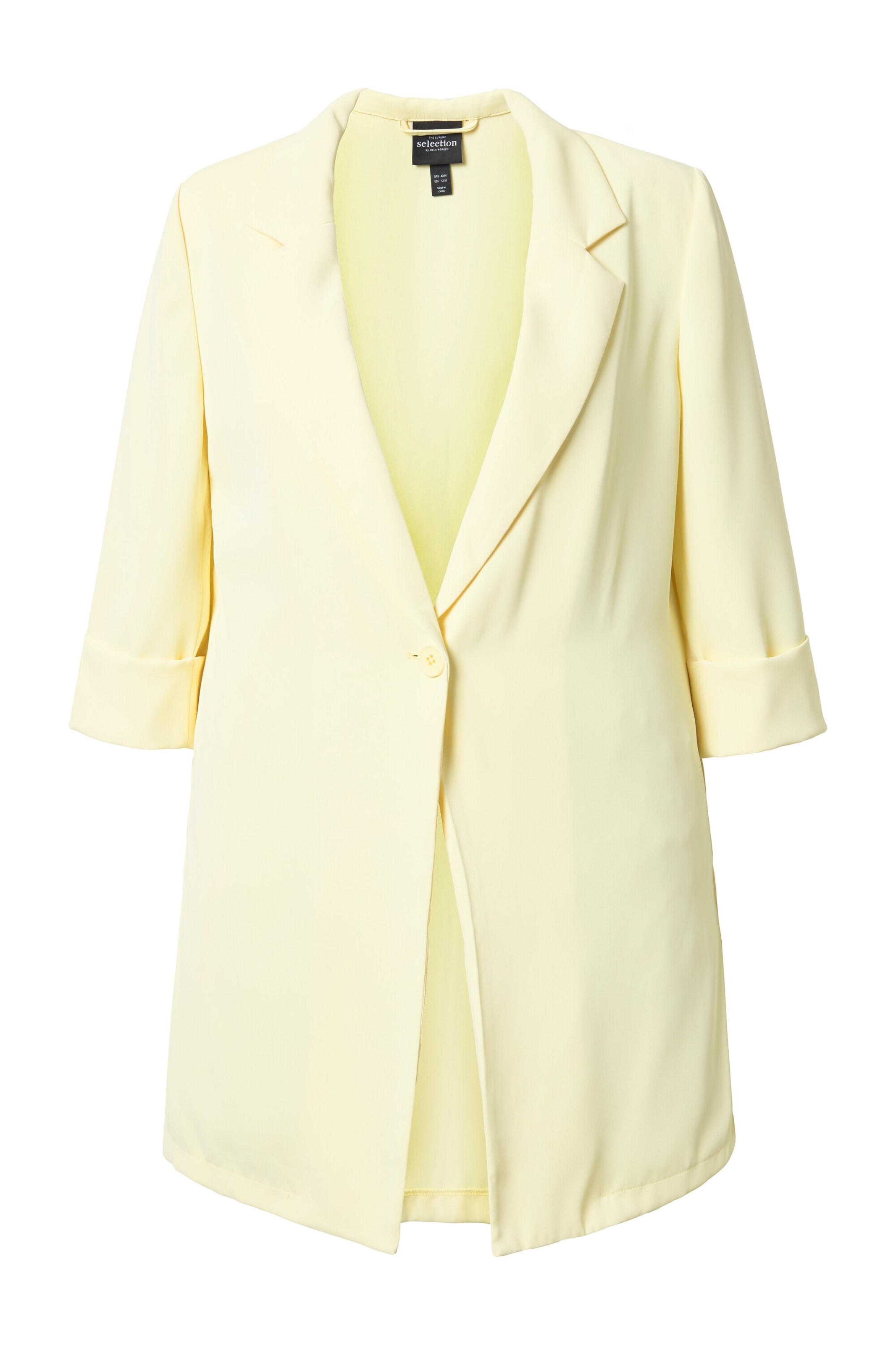 Ulla Popken Blazers in Geel: voorkant