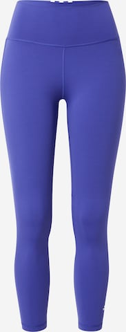 ADIDAS PERFORMANCE Skinny Sportbroek in Blauw: voorkant