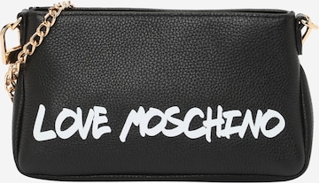 Love Moschino Axelremsväska i svart: framsida