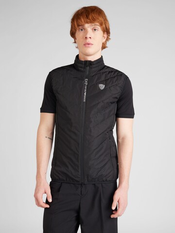 Gilet di EA7 Emporio Armani in nero: frontale