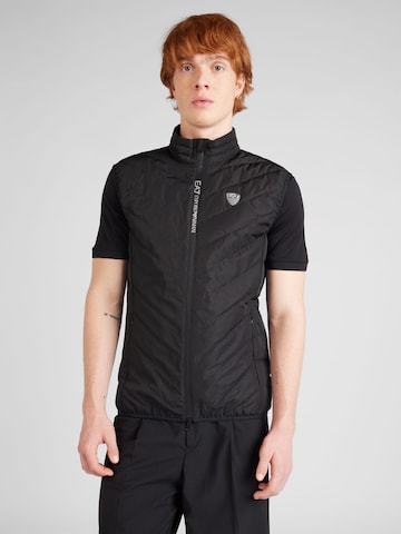 EA7 Emporio Armani - Chaleco en negro: frente