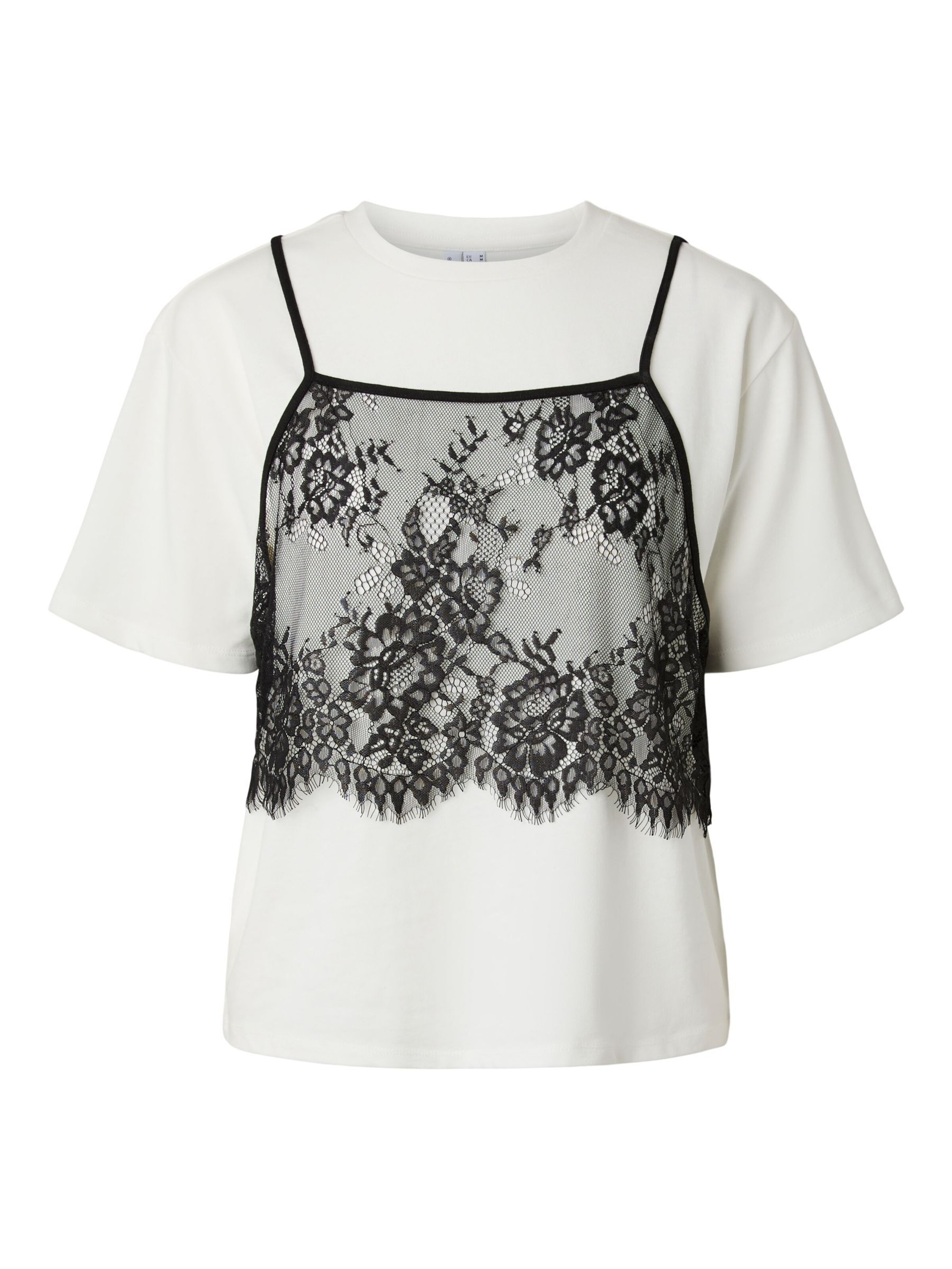 T-shirt 'PCFnug' PIECES en blanc : devant