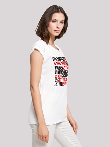 F4NT4STIC Shirt 'I Love You 01001001 Binary Code Valentinstag' in Wit