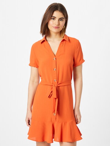 ABOUT YOU Obleka 'Tania' | oranžna barva: sprednja stran