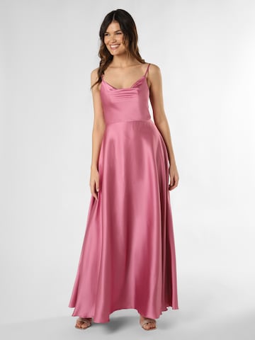 Robe de soirée Laona en rose : devant