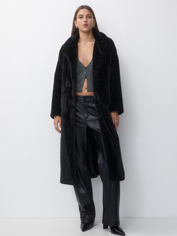 Manteau d’hiver Pull&Bear en noir : devant