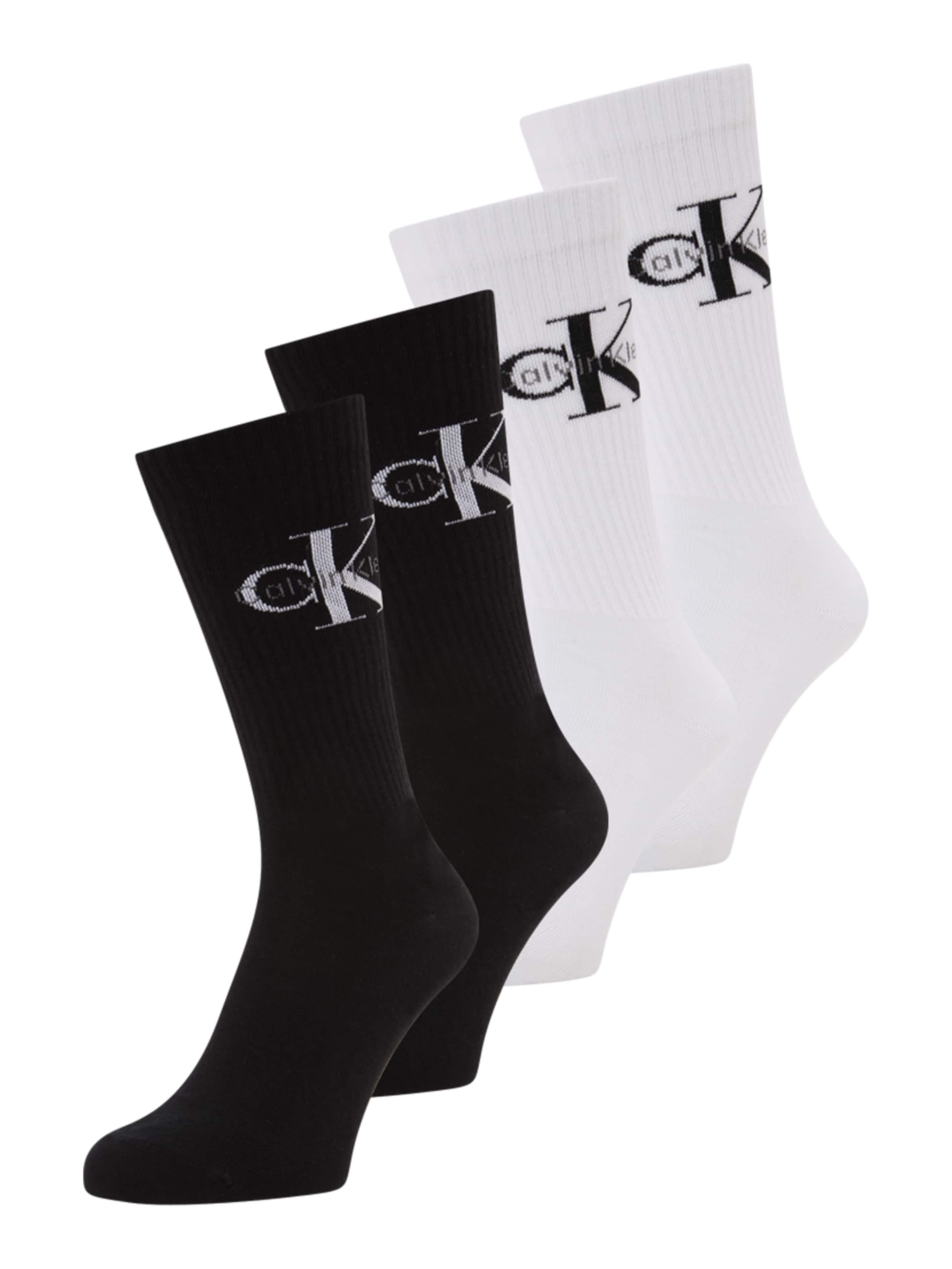 Șosete de la Calvin Klein Underwear pe negru: față