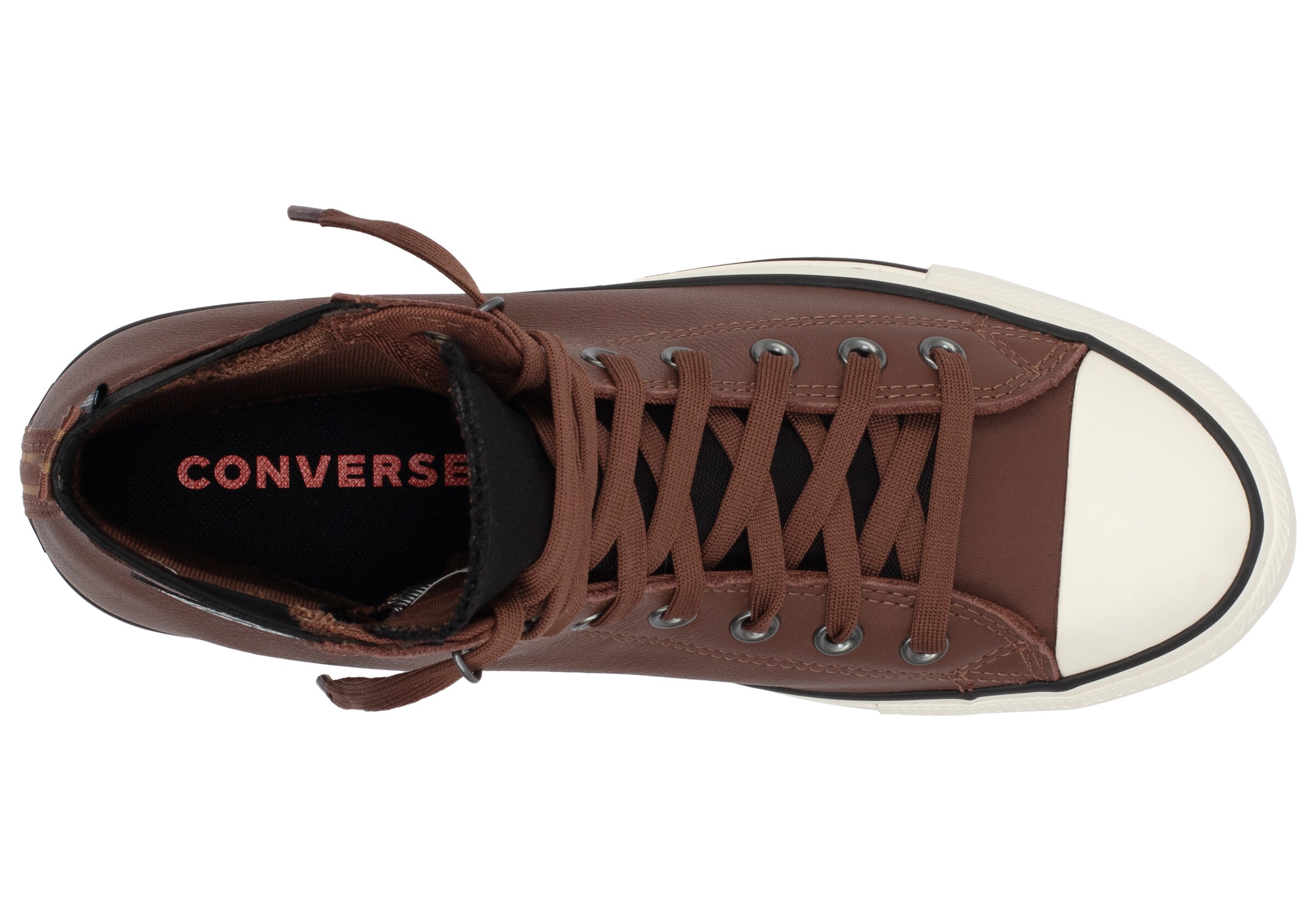 CONVERSE High-Top Sneakers in Brown