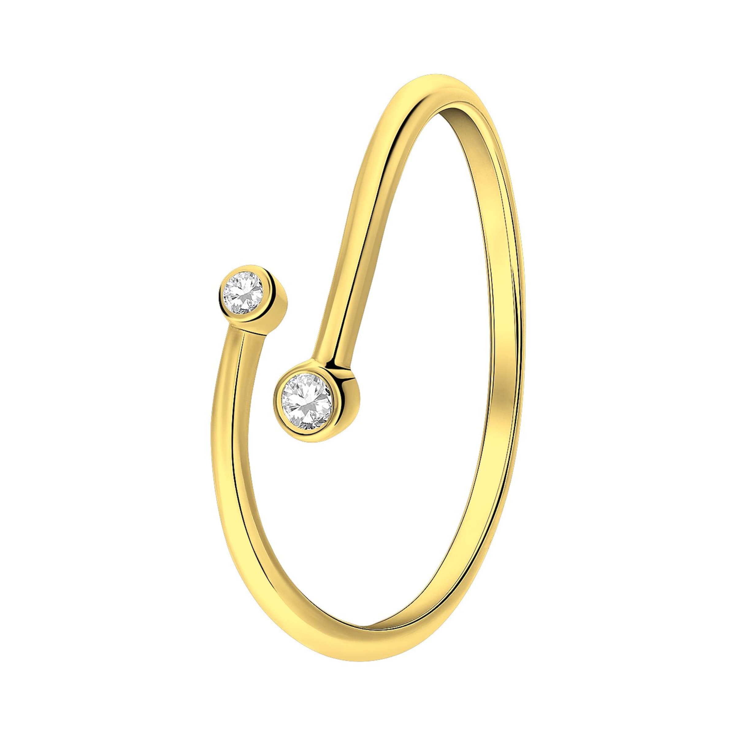 Lucardi Ring in Gold: Vorderseite