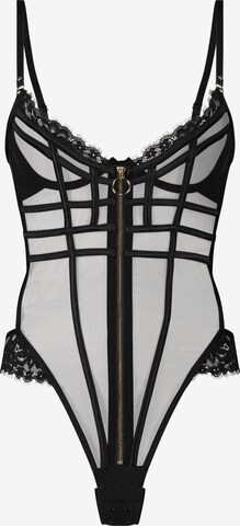 Hunkemöller - Body 'Sable' en negro: frente