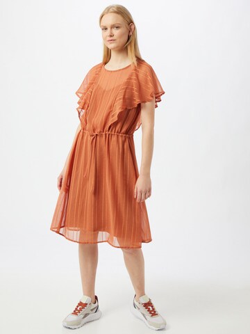 Robe ICHI en orange : devant