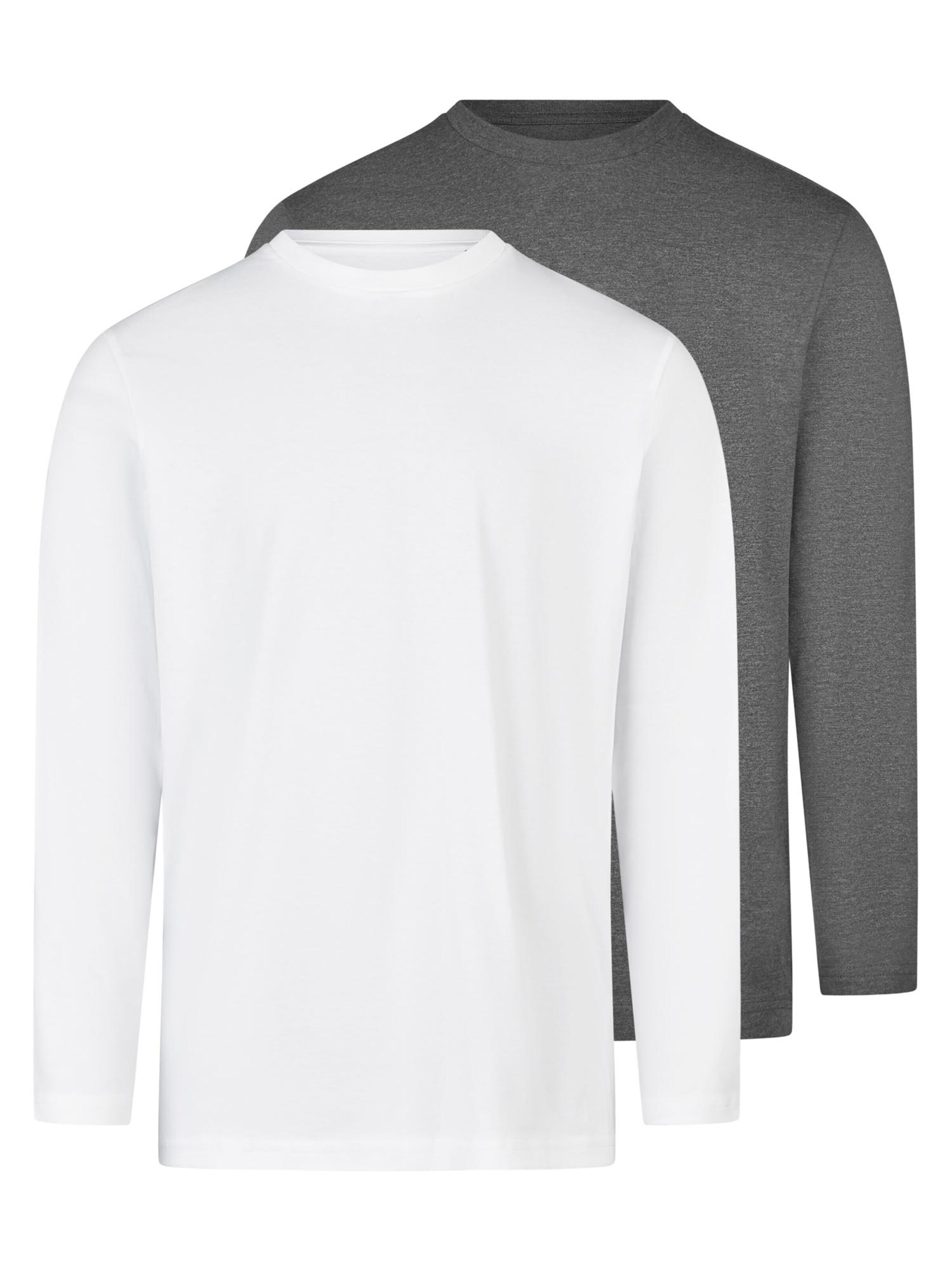 Ragman Shirt 'Basic' in Silver: front