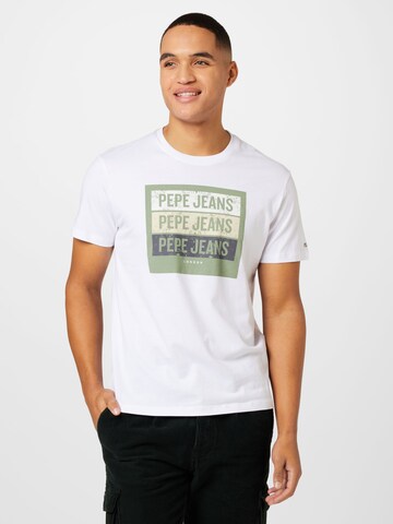 Pepe Jeans T-Shirt 'ACEE' in Weiß: predná strana