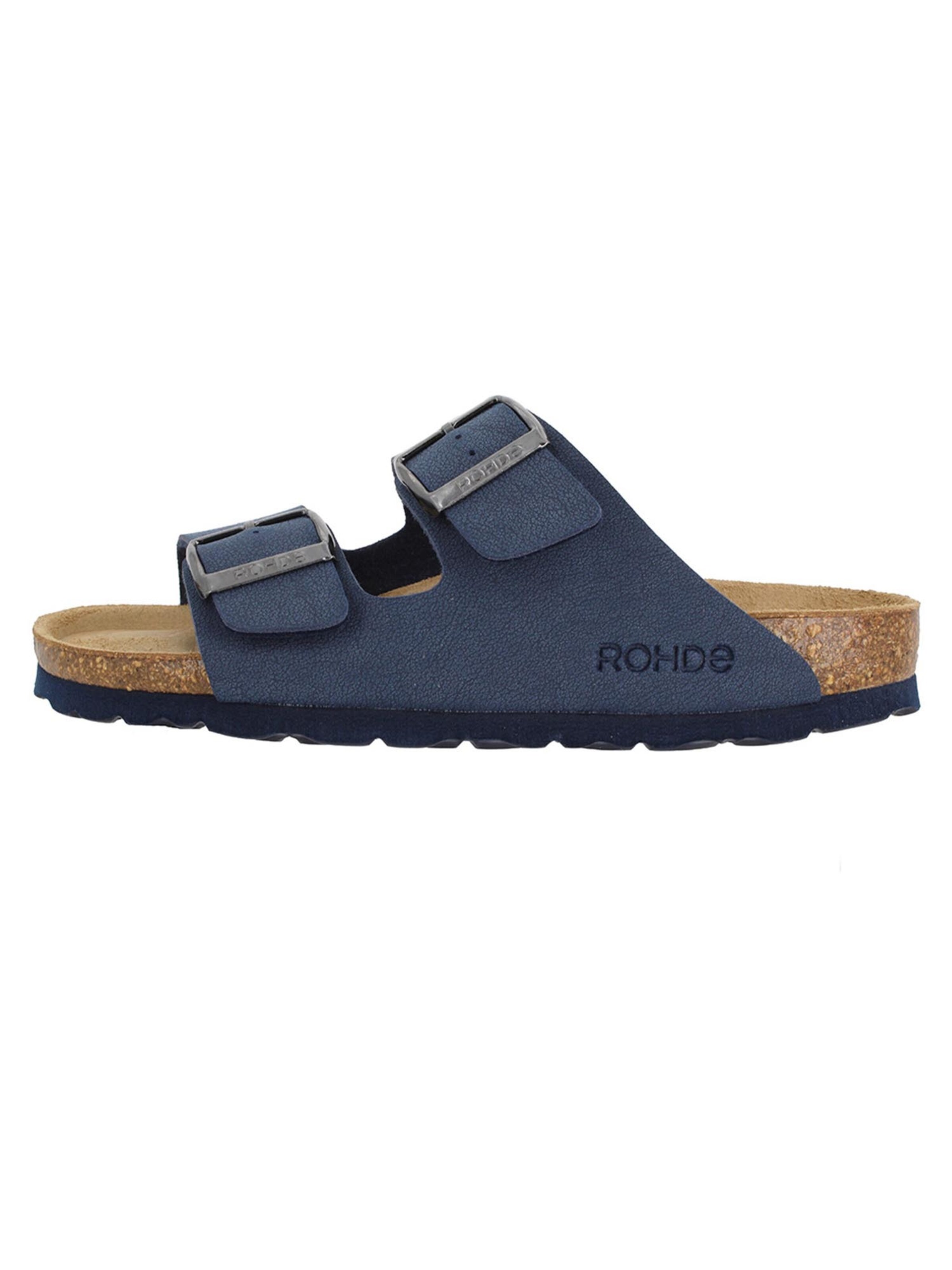 ROHDE Mules 'Alba' in Blue: front