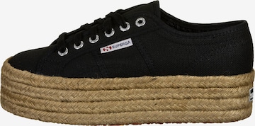 SUPERGA Platform trainers in Black