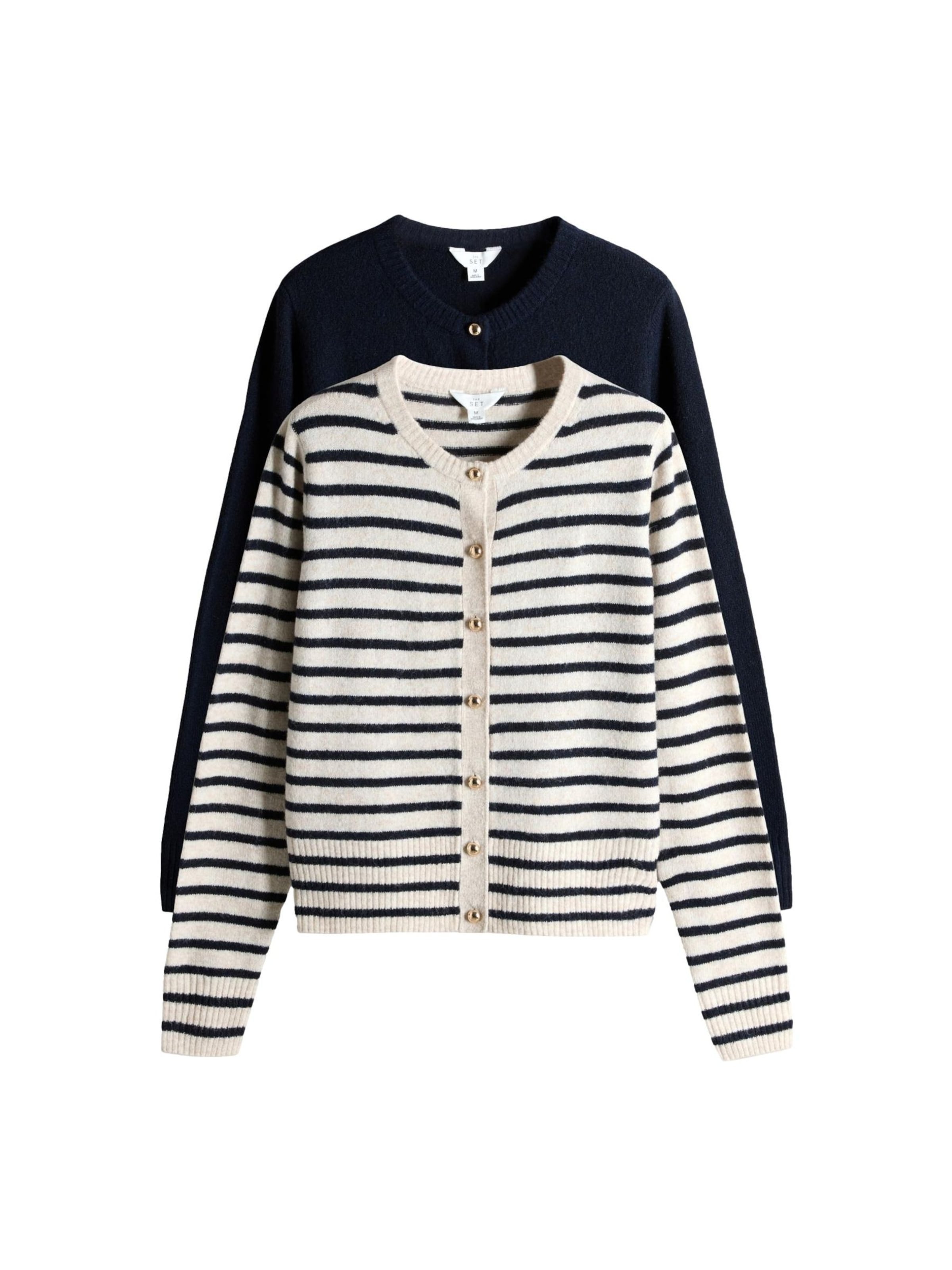 The Set Вязаная кофта в Синий: спереди