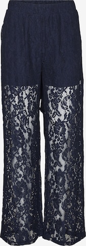 VERO MODA Wide leg Broek in Blauw: voorkant