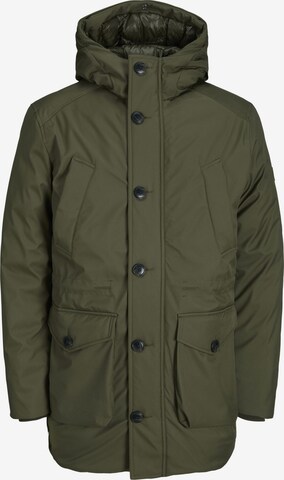 JACK & JONES Tussenparka in Groen: voorkant