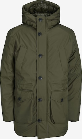 Parka mi-saison JACK & JONES en vert : devant