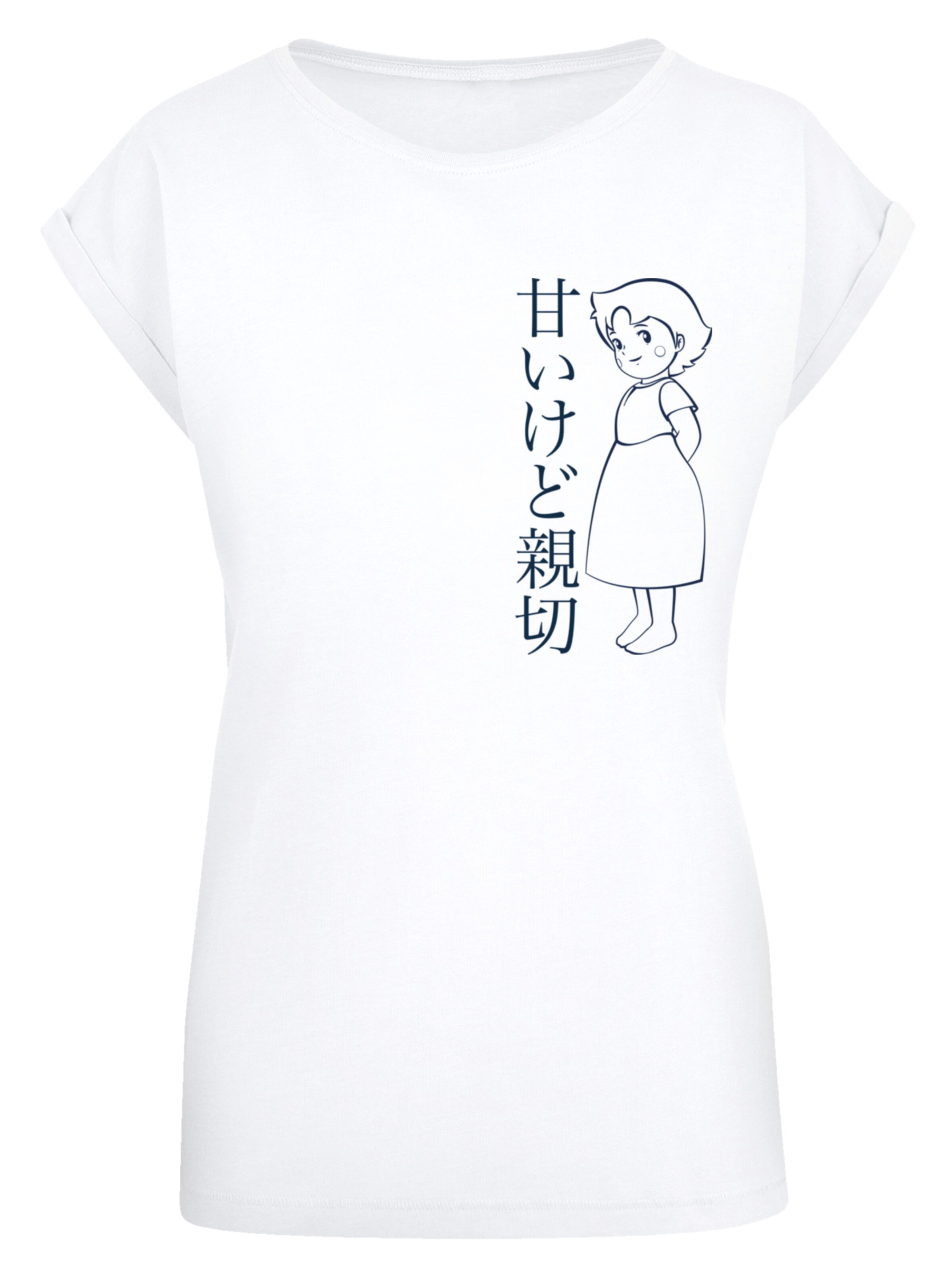 F4NT4STIC Shirt 'Heroes of Childhood Heidi Hello Heidi' in Weiß: Vorderseite