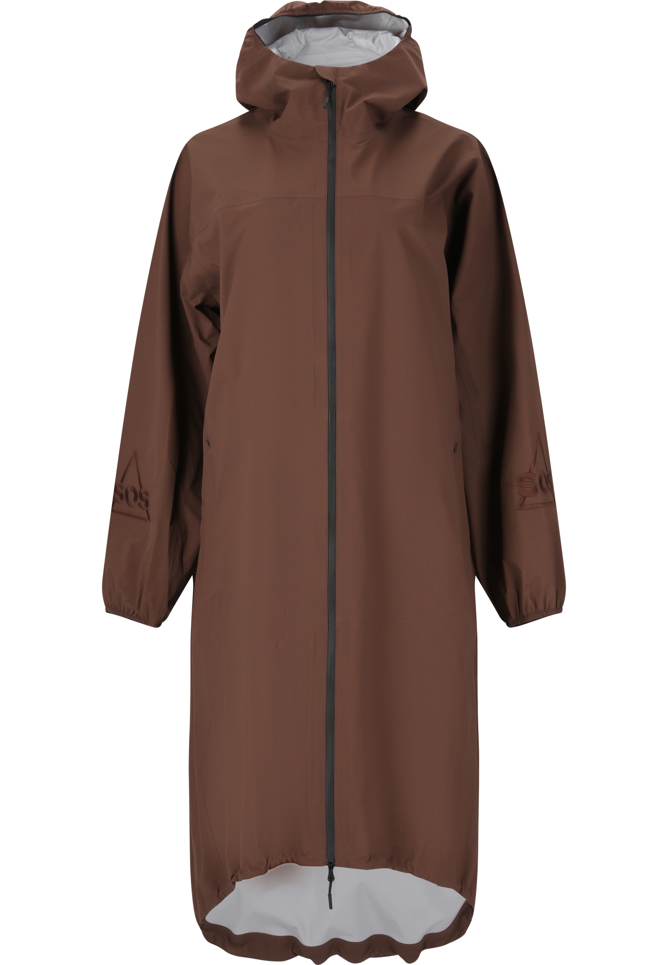 SOS Raincoat 'Matterhorn' in Brown: front