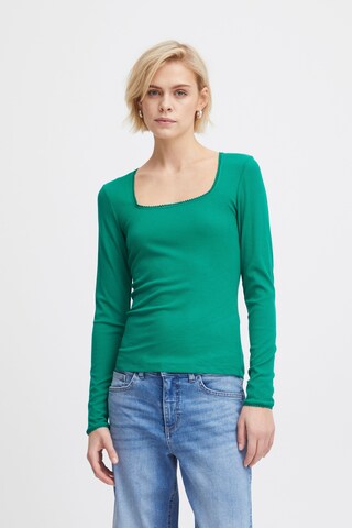 ICHI Shirt in Groen: voorkant