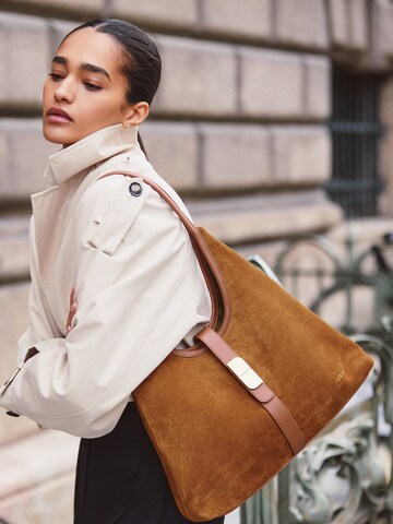 Nat&Nin Schultertasche 'Romeo' in Braun