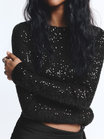 Pull&Bear Shirt 'PACIFIC' in Schwarz