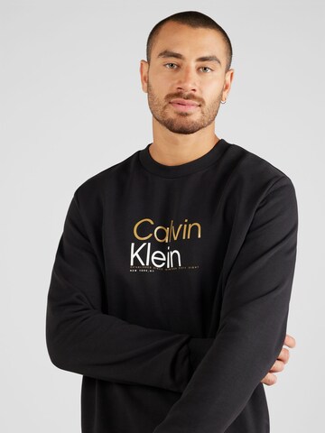 Bluză de molton de la Calvin Klein pe negru