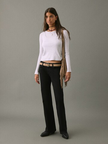 MANGO TEEN Flared Jeans in Schwarz