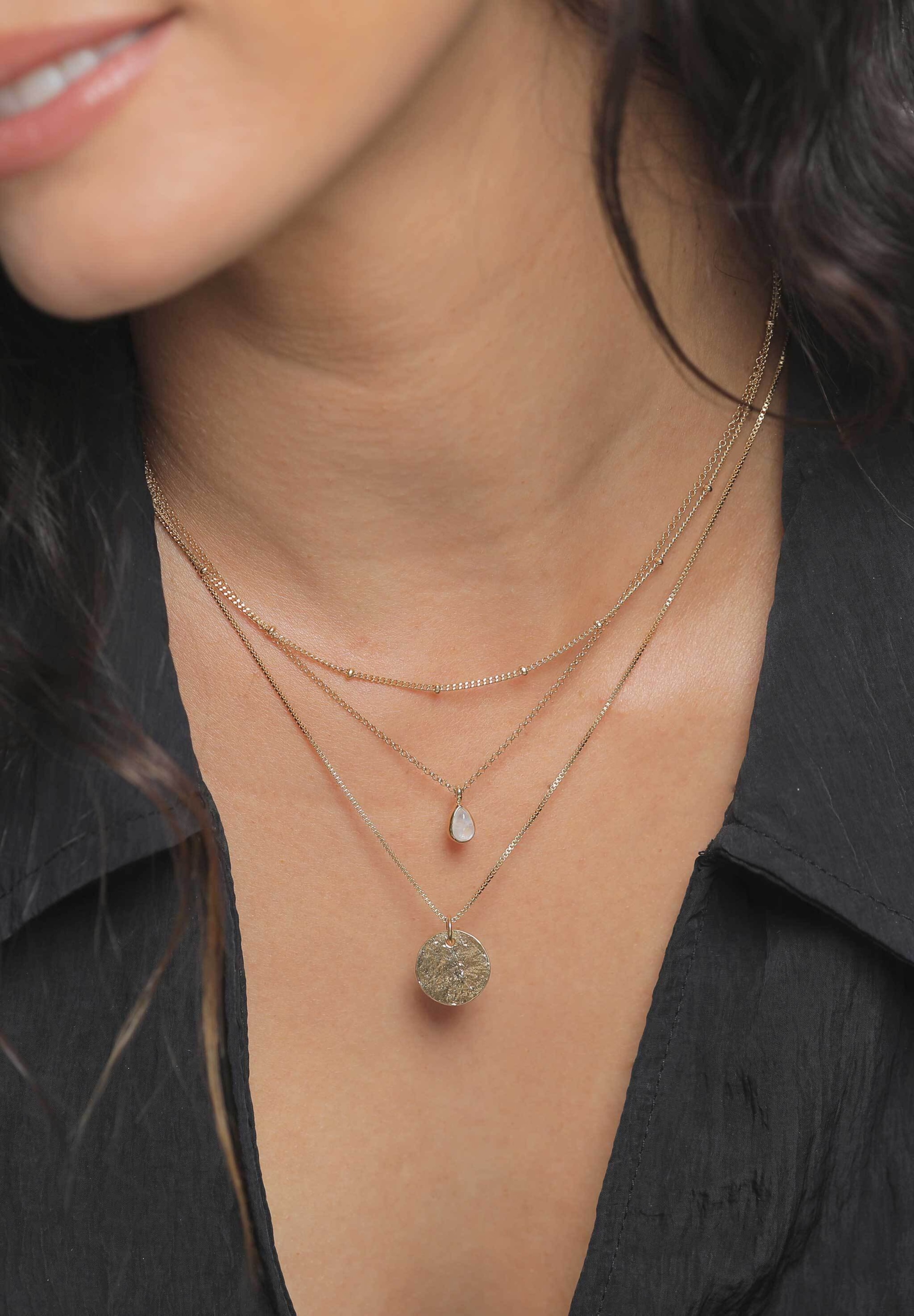 ELLI PREMIUM Kæde i guld: forside