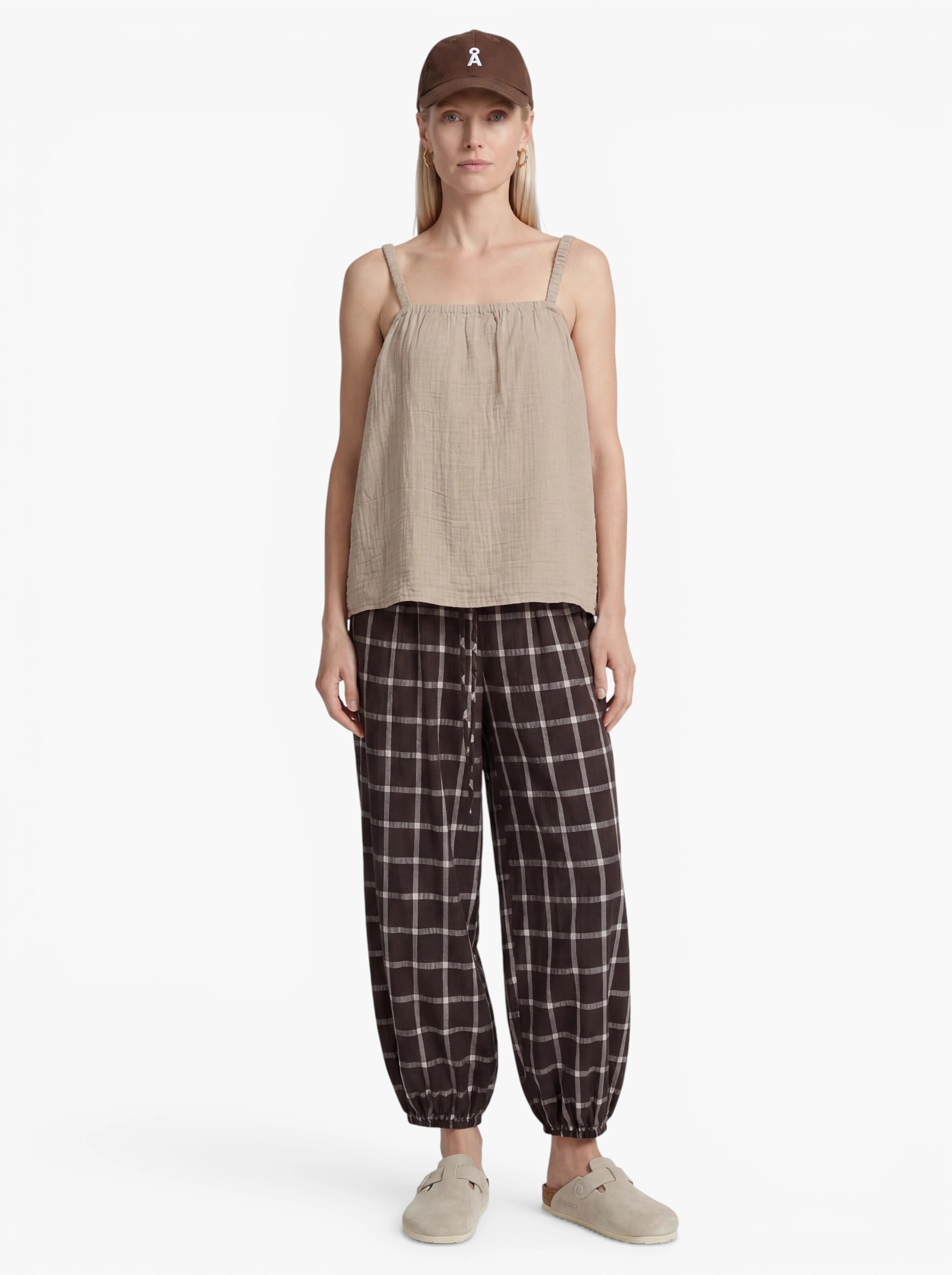 ONLY - Top 'ONLThyra' en beige