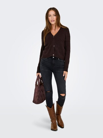 Cardigan 'ONLKATIA' ONLY en marron