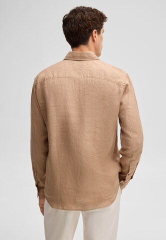 STRELLSON Regular fit Button Up Shirt 'Ceasar' in Beige