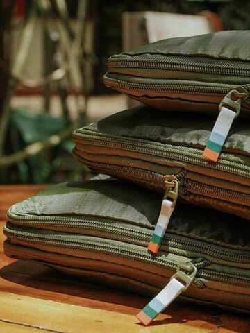 TRAVEL DUDE Reistas 'Packing Cubes Set 4 Teilig mit Kompression, Packwürfel, Packtaschen Set für Rucksack & Koffer' in Groen