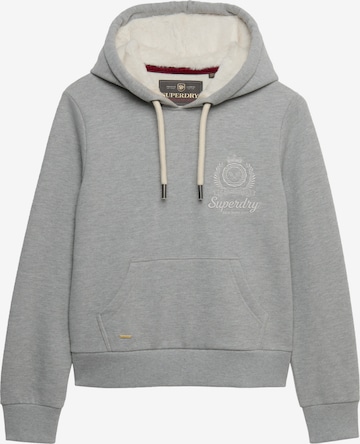 Superdry Sweatshirt 'Finest Goods' in Grijs: voorkant